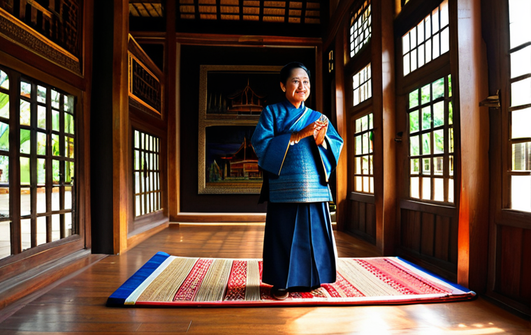 경매사 자격증 취득 후 경력 개발 전략 작성 - **Prompt:** A confident, professional auctioneer in a modern Bangkok auction house, wearing a stylis...
