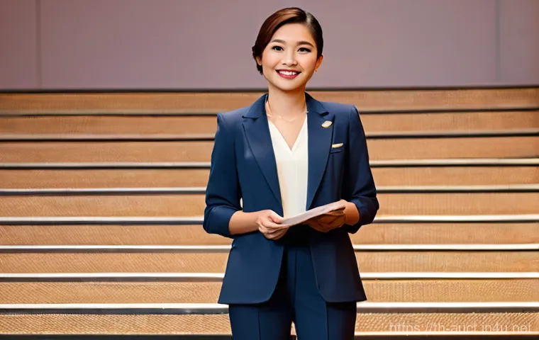 경매사 자격증 실기 시험 준비법 - **Prompt:** A confident Thai female auctioneer, mid-20s to early 30s, dressed in a sharp, profession...