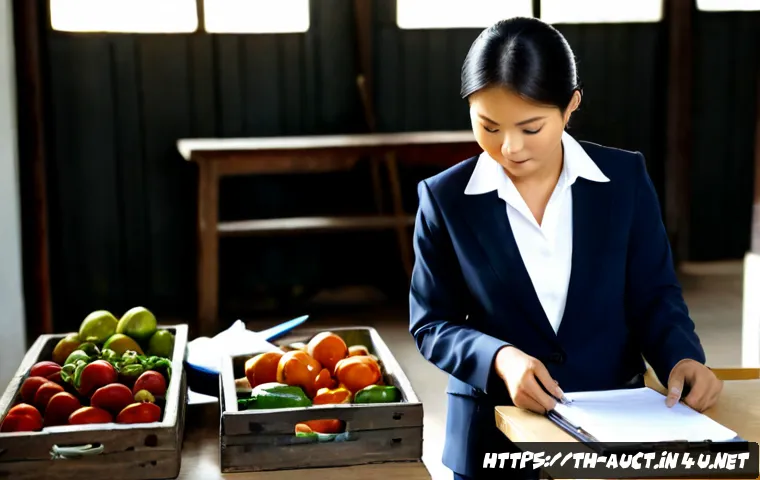 Home 17 경매사 자격증 취득 전후 차이점 - Photorealistic Thai auction house preparation scene, an aspiring auction professional in neat busine...